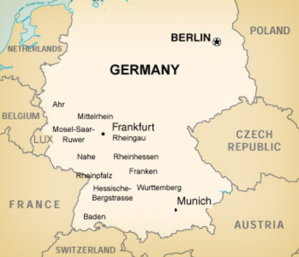 Αποτέλεσμα εικόνας για germany region map