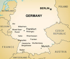 Germany Regions Map