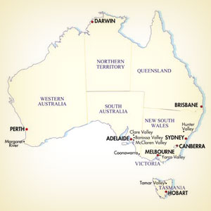 Australia Regions Map