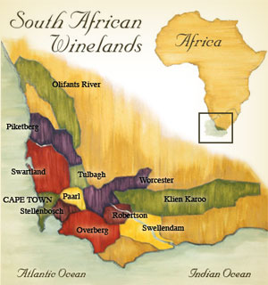 South Africa Regions Map